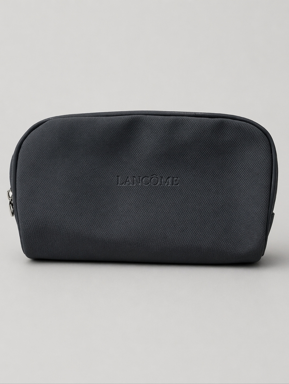 Lancôme Makeup Bag Black Cosmetic Pouch Travel Zip Minimalist Unisex On-the-Go